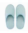 Coppia Pantofole Ciabatte Bagno Chiuse Tessuto Azzurro Taglia 35-40 Stanza 79688