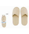 Coppia Pantofole Ciabatte Bagno In Tessuto Beige Taglia 35-40 Stanza Hotel 79675