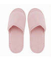 Coppia Pantofole Ciabatte Bagno In Tessuto Rosa Taglia 35-40 Stanza Hotel 79673
