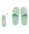 Coppia Pantofole Ciabatte Bagno In Tessuto Verde Taglia 39-45 Stanza Hotel 79680
