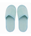 Coppia Pantofole Ciabatte Bagno Tessuto Azzurro Taglia 35-40 Stanza Hotel 79676
