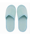 Coppia Pantofole Ciabatte Bagno Tessuto Azzurro Taglia 39-45 Stanza Hotel 79682