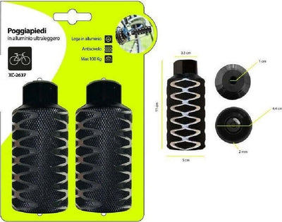 Coppia Poggiapiedi In Alluminio Leggero Antiscivolo Per Bici Max. 100 Kg Xc-2637 Sport e Tempo Libero > Ciclismo > Ricambi per Bici > Sport Trade Shop italia - Napoli, Commerciovirtuoso.it