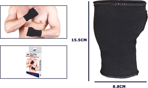 Coppia Polsiera Fascia Elastica Supporto Per Polso Anallergico Protezione Nero Tutori Ortopedici Trade Shop italia - Napoli, Commerciovirtuoso.it