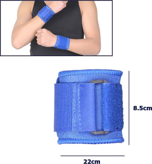 Coppia Polsini Stringenti Supporto Tutore Per Polso Sport Protezione Pesi Blu Tutori Ortopedici Trade Shop italia - Napoli, Commerciovirtuoso.it