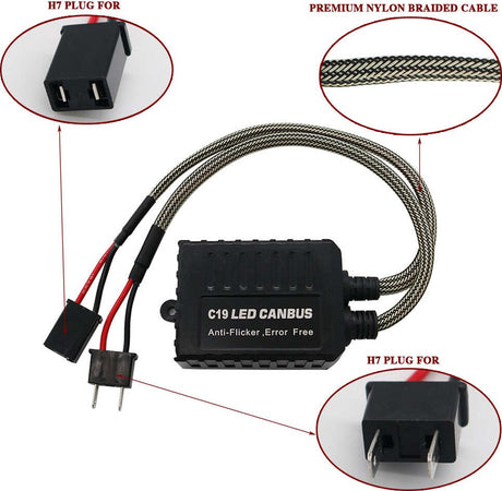 Coppia Resistenze Cambus H7 Fari Decoder Led Errore Centralina Antisfarfallio Auto e Moto/Parti per auto/Luci lampadine e indicatori/Lampadine/Lampadine per esterno Trade Shop italia - Napoli, Commerciovirtuoso.it