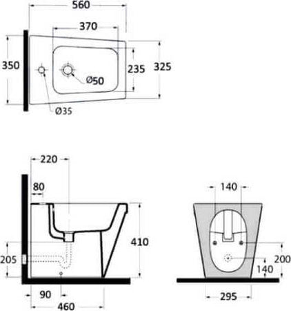 Coppia Sanitari Design Rettangolare Wc Con Copriwater Soft-Close E Bidet in Ceramica Bianca Di Alta Qualità Fai da te/Attrezzature per cucine e bagni/Attrezzature per bagni/Vasi WC Shopbagno.it - Roma, Commerciovirtuoso.it
