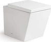 Coppia Sanitari Design Squadrato Sospesi / A Terra Filo Muro WC+ Bidet Bianchi Design Moderno Commercio Industria e Scienza/Forniture sanitarie e igieniche/Accessori e sanitari bagno/WC commerciali/Toilette a due pezzi Shopbagno.it - Roma, Commerciovirtuoso.it