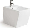 Coppia Sanitari Design Squadrato Sospesi / A Terra Filo Muro WC+ Bidet Bianchi Design Moderno Commercio Industria e Scienza/Forniture sanitarie e igieniche/Accessori e sanitari bagno/WC commerciali/Toilette a due pezzi Shopbagno.it - Roma, Commerciovirtuoso.it