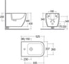 Coppia Sanitari Sospesi in Ceramica Vaso WC + Bidet Rak Metropolitan Fai da te/Attrezzature per cucine e bagni/Attrezzature per bagni/Vasi WC Ogomondo - Martina Franca, Commerciovirtuoso.it