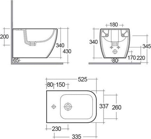 Coppia Sanitari Sospesi in Ceramica Vaso WC + Bidet Rak Metropolitan Fai da te/Attrezzature per cucine e bagni/Attrezzature per bagni/Vasi WC Ogomondo - Martina Franca, Commerciovirtuoso.it