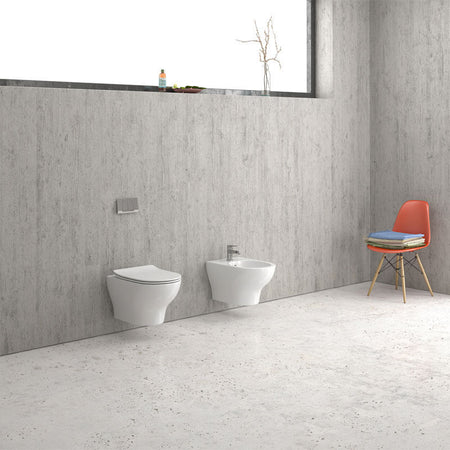 Coppia Sanitari Sospesi Moderni Filo Muro - EOLIS Commercio Industria e Scienza/Forniture sanitarie e igieniche/Accessori e sanitari bagno/WC commerciali/Toilette a due pezzi Shopbagno.it - Roma, Commerciovirtuoso.it