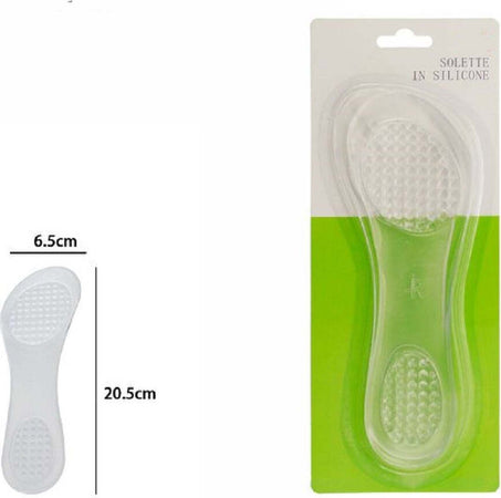 Coppia Solette Gel Silicone Morbido Cura Protezione Sottopiede 6,5x20,5 Cm 67292 Salute e Bellezza > Cura della Persona > Solette per Scarpe Trade Shop italia - Napoli, Commerciovirtuoso.it