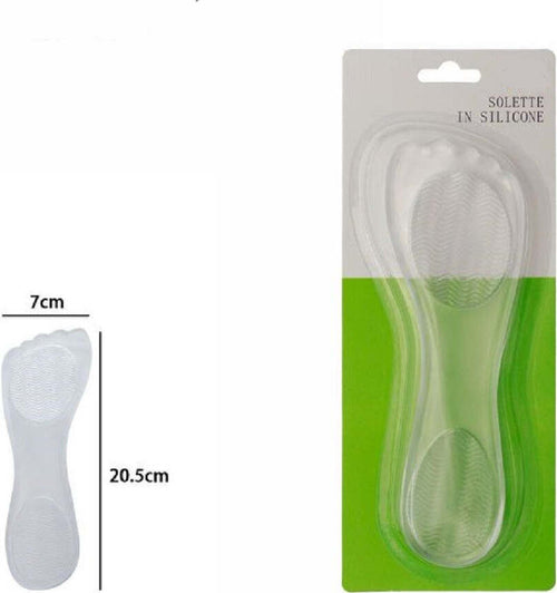 Coppia Solette In Gel Silicone Morbido Cura Protezione Sottopiede 7x20,5cm 67291 Moda/Accessori per gioielli orologi e scarpe/Prodotti per la pulizia per scarpe e accessori/Solette/Comfort Trade Shop italia - Napoli, Commerciovirtuoso.it