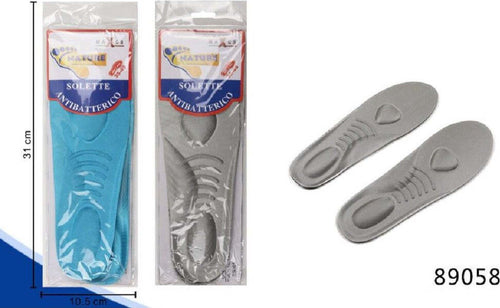 Coppia Solette Piede Benessere Scarpe Calzature Antibatteriche Tg. 35-45 89058 Moda/Accessori per gioielli orologi e scarpe/Prodotti per la pulizia per scarpe e accessori/Solette/Comfort Trade Shop italia - Napoli, Commerciovirtuoso.it