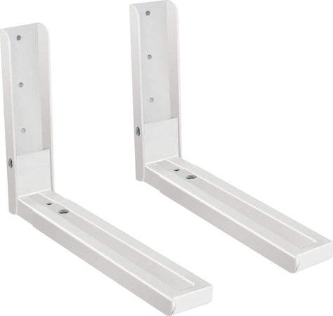 COPPIA STAFFE A PARETE PER SOSPENSIONE FORNO A MICROONDE 2 X SUPPORTI BIANCO Fai da te/Ferramenta/Staffe e supporti per mensole Trade Shop italia - Napoli, Commerciovirtuoso.it