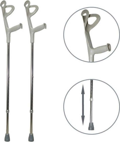 Coppia-Stampelle-Canadesi-Stampella-In-Alluminio-Altezza-Regolabile-Lega-Leggera