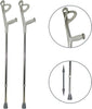 Coppia-Stampelle-Canadesi-Stampella-In-Alluminio-Altezza-Regolabile-Lega-Leggera