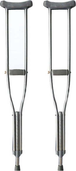 Coppia-Stampelle-Sottobraccio-Stampella-In-Alluminio-Regolabile-Lega-Leggera