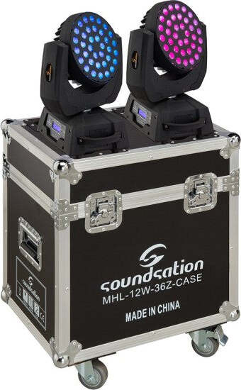 Coppia-Testa-Mobile-Wash-Led-36x12w-18w-Rgbw-A-Uv-Flight-Case-Powercon-Ganci-Dmx
