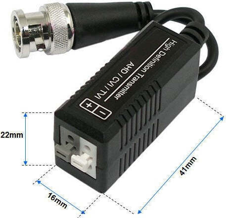 COPPIA TRASMETTITORI VIDEO BALUN PASSIVI AHD HDCVI HDTVI CCTV BNC UTP CAT5 1080P Elettronica/Home Cinema TV e video/Accessori/Cavi/Cavi coassiali Trade Shop italia - Napoli, Commerciovirtuoso.it