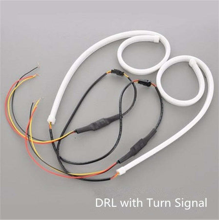 COPPIA TUBO FLESSIBILE FARI BICOLORE DRL LED LUCE DAYTIME BIANCA GIALLA 600mm Auto e Moto/Parti per auto/Luci lampadine e indicatori/Lampadine/Lampadine per esterno Trade Shop italia - Napoli, Commerciovirtuoso.it