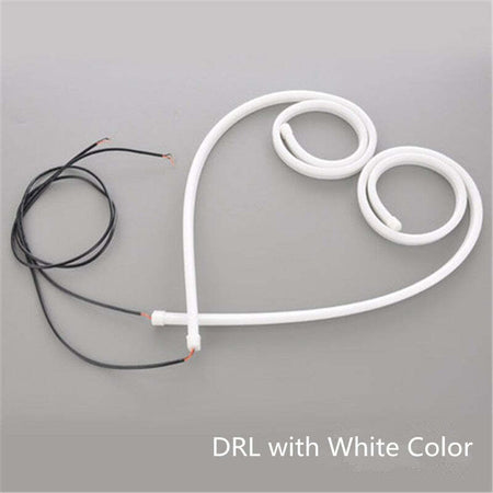 COPPIA TUBO FLESSIBILE FARI BICOLORE DRL LED LUCE DAYTIME BIANCA GIALLA 600mm Auto e Moto/Parti per auto/Luci lampadine e indicatori/Lampadine/Lampadine per esterno Trade Shop italia - Napoli, Commerciovirtuoso.it
