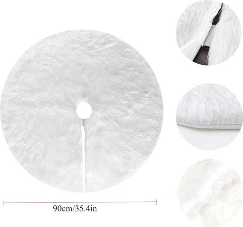 Copri base Bianco per Albero di Natale a pelo sintetico lungo tondo Casa e cucina/Decorazioni per interni/Addobbi e decorazioni per ricorrenze/Decorazioni natalizie/Basi e supporti per alberi di Natale MagiediNatale.it - Altamura, Commerciovirtuoso.it