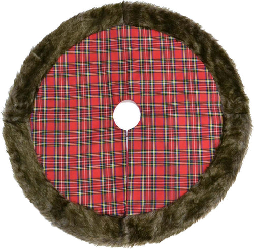 Copri base per albero di Natale Tessuto scozzese con pelliccia marrone da Ø 120 cm Casa e cucina/Decorazioni per interni/Addobbi e decorazioni per ricorrenze/Decorazioni natalizie/Basi e supporti per alberi di Natale MagiediNatale.it - Altamura, Commerciovirtuoso.it