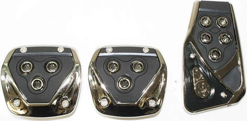 Copri Pedali Cromato Acciaio Nero Ws1565 Auto Sportiva Tuning Antiscivolo Auto Auto e Moto/Parti per auto/Allestimenti interni/Pedali Trade Shop italia - Napoli, Commerciovirtuoso.it