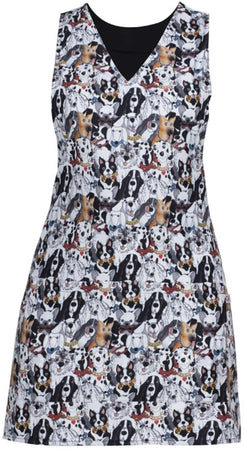 Copriabito London Fantasia Cani Smanicato Donna No Stiro Stampato