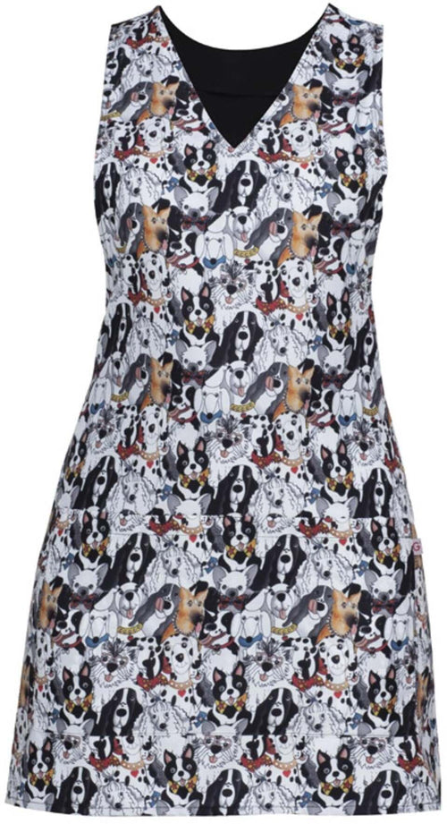 Copriabito London Fantasia Cani Smanicato Donna No Stiro Stampato