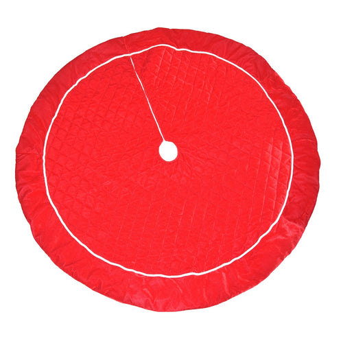 Copri base per albero di Natale in velluto Rosso da Ø 122 cm