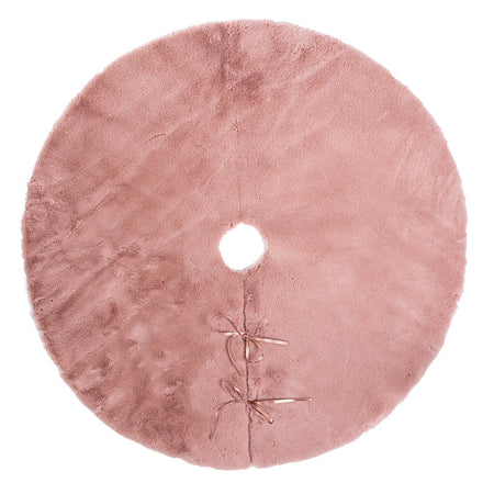 Copribase "Kathlyn" per albero di natale tappeto tondo color Rosa antico Ø90 cm