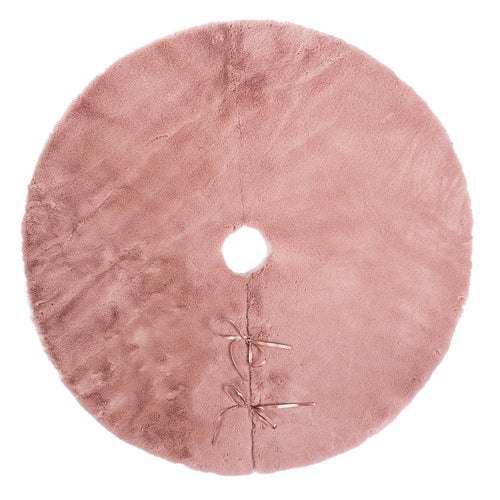 Copribase Kathlyn per albero di natale tappeto tondo color Rosa antico Ø90 cm