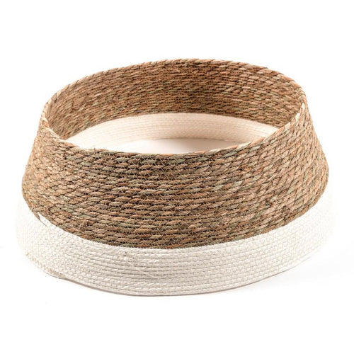 Copri base per Albero di Natale sottoalbero in corda decorato