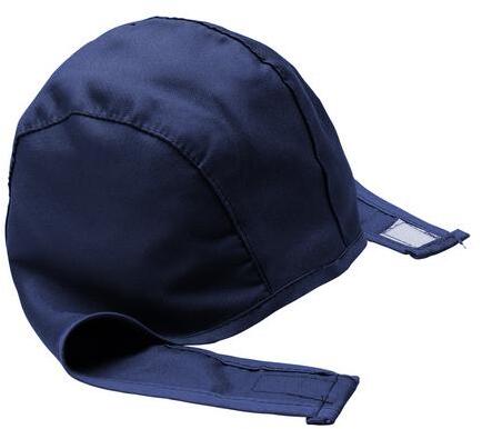 Copricapo per Saldatore Flammatex Blu Cuffia da Lavoro Ignifuga Saldatore Fonderia Officina