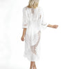 Copricostume Donna Admas 19789-0 Caftano in Maglia di Cotone Bianco