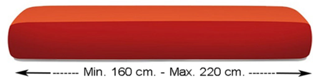Copricuscino 3 Posti Intero Genius Biancaluna Tinta Unita Adatto A Cuscini Interi Da 160 Cm A 220 Cm