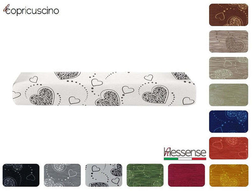 Copricuscino intero 2 posti Brio Hessense Cuori