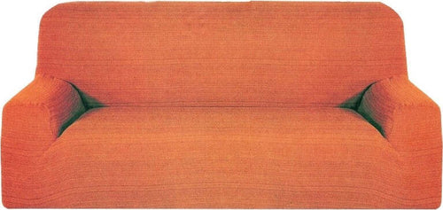 COPRIDIVANO 2 POSTI ARANCIONE MELODY ESTENDIBILE DA 110 A 150 CM ELASTICIZZATO  Trade Shop italia - Napoli, Commerciovirtuoso.it