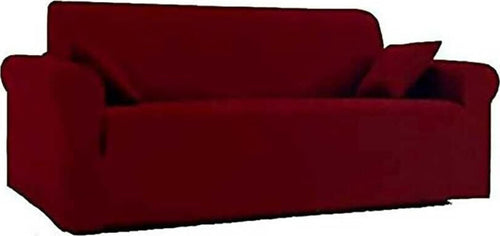 Copridivano-Elasticizzato-2-Posti-Colorato-Tinta-Unita-Linea-Jolie-Estensibile-Da-120-a-170-Cm