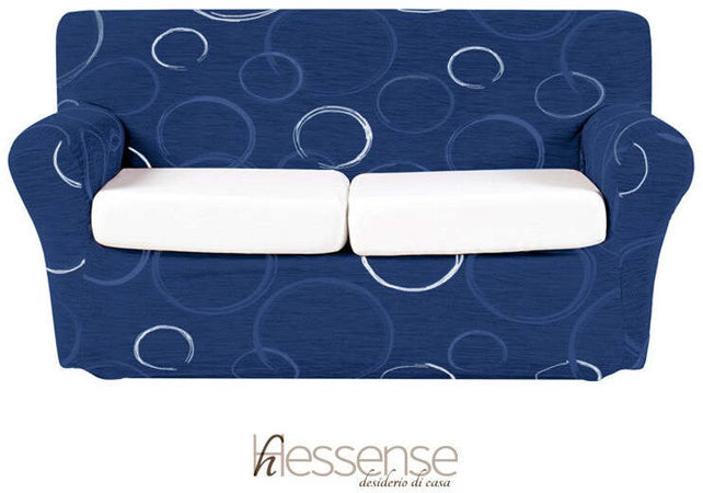 COPRIDIVANO Universale elasticizzato ROMA antimacchia BLU SCURO COPRIDIVANO Universale elasticizzato ROMA antimacchia BLU SCURO