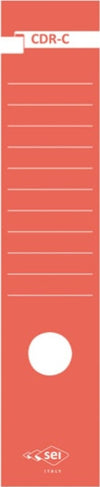 Copridorso CDR C - carta autoadesiva - 7 x 34 5 cm - rosso - Sei Rota - conf. 10 pezzi Cancelleria e prodotti per ufficio/Archivio ufficio e accessori per scrivania/Raccoglitori e accessori per raccoglitori/Divisori per raccoglitori Eurocartuccia - Pavullo, Commerciovirtuoso.it