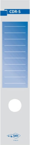 Copridorso CDR S - carta autoadesiva - 7 x 34 5 cm - blu - Sei Rota - conf. 10 pezzi Cancelleria e prodotti per ufficio/Archivio ufficio e accessori per scrivania/Raccoglitori e accessori per raccoglitori/Divisori per raccoglitori Eurocartuccia - Pavullo, Commerciovirtuoso.it