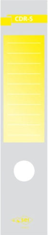 Copridorso CDR S - carta autoadesiva - 7 x 34 5 cm - giallo - Sei Rota - conf. 10 pezzi Cancelleria e prodotti per ufficio/Archivio ufficio e accessori per scrivania/Raccoglitori e accessori per raccoglitori/Divisori per raccoglitori Eurocartuccia - Pavullo, Commerciovirtuoso.it