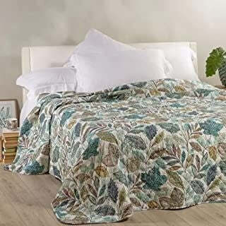 Copriletto Botanical, Matrimoniale, Puro cotone Casa e cucina/Tessili per la casa/Biancheria da letto/Copriletti Biancheria Arredo Home - Nola, Commerciovirtuoso.it