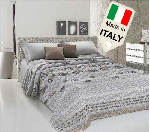 Copriletto Estivo Trapunta Leggera Estiva Fantasia Pesci 100% Piquet di Cotone Trapuntino Pesci Fondali Marini Made in Italy Casa e cucina/Tessili per la casa/Biancheria da letto/Coperte e trapunte/Trapunte La Bottega del Risparmio - Bari, Commerciovirtuoso.it