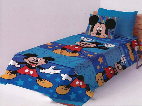 Copriletto-in-panama-di-cotone-singolo-Novia-art.Mickey-Mouse
