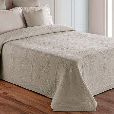 Daunex Copriletto Matrimoniale in Piquet di Cotone Jacquard - Botticelli 2505B80